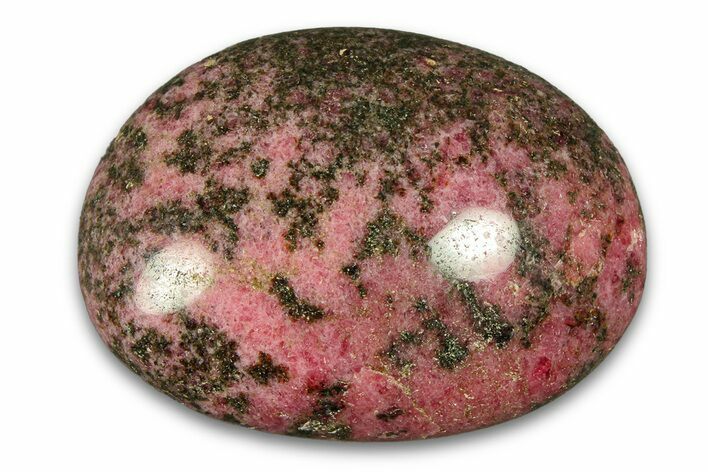 Polished Rhodonite Palm Stone - Madagascar #290805